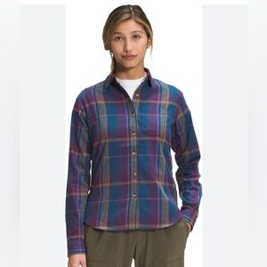 The North Face Button Down Shirt Women S Berkeley Girlfriend Multi Plaid Camp